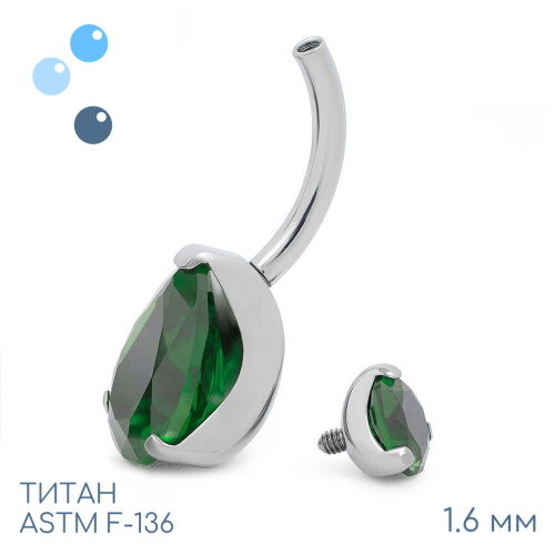 Банан Unusual Green 1.6 мм (14 G) фото 2